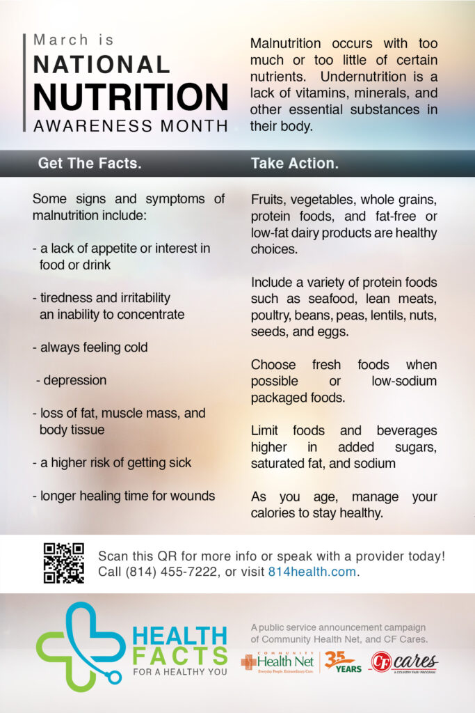 March Is National Nutrition Awareness Month! - Community Health Net