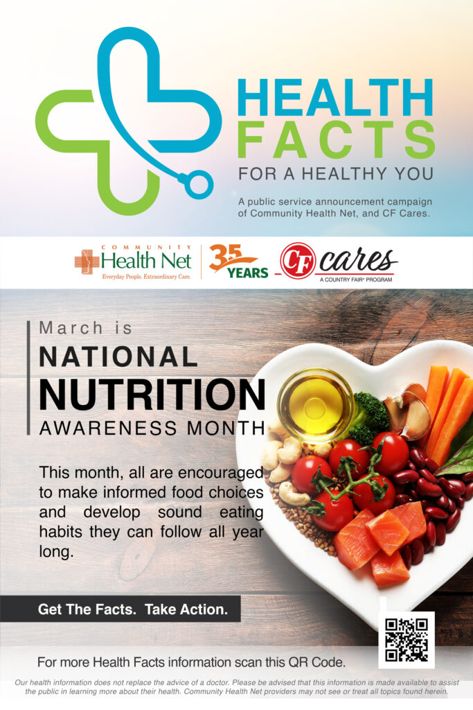 March Is National Nutrition Awareness Month Community Health Net 0973