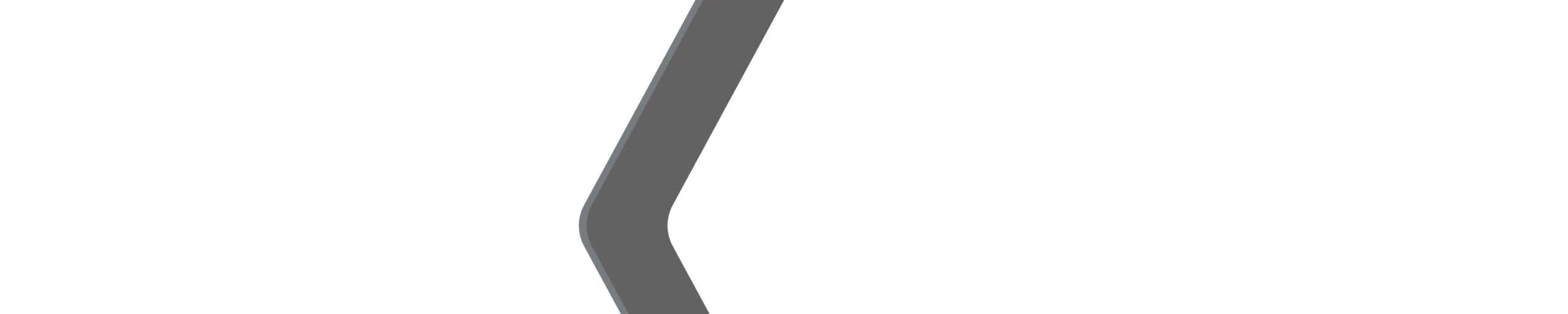 A white and light gray background featuring a thick, dark gray diagonal stripe with rounded edges on the left side.